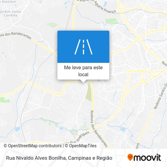 Rua Nivaldo Alves Bonilha mapa