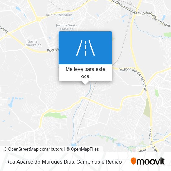 Rua Aparecido Marquês Dias mapa