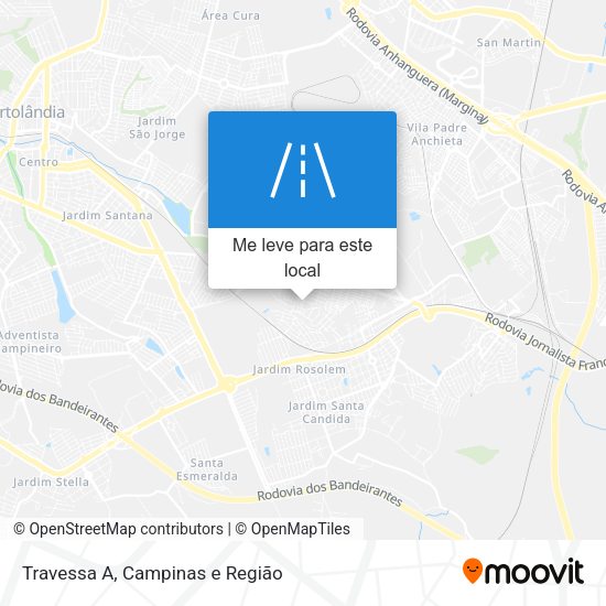 Travessa A mapa