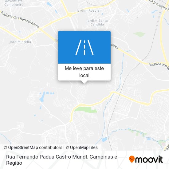 Rua Fernando Padua Castro Mundt mapa