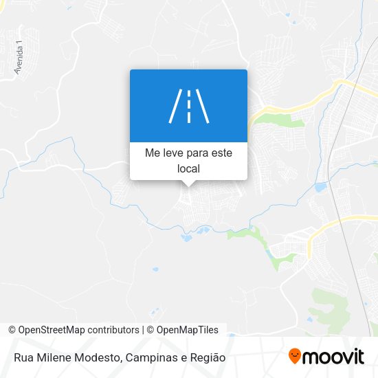 Rua Milene Modesto mapa