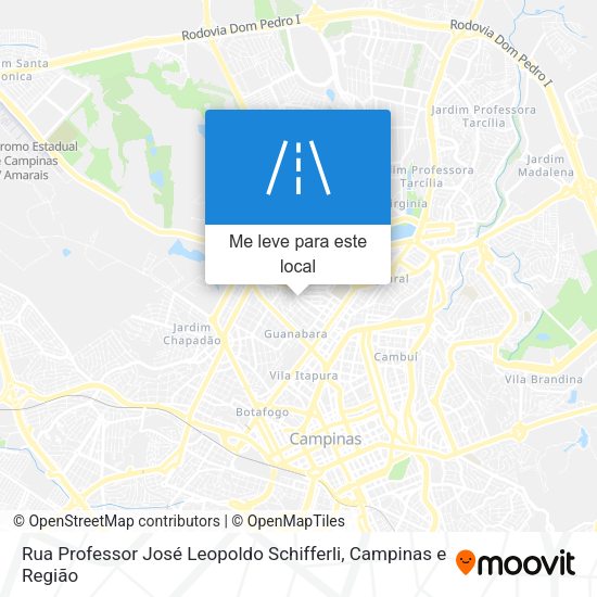 Rua Professor José Leopoldo Schifferli mapa
