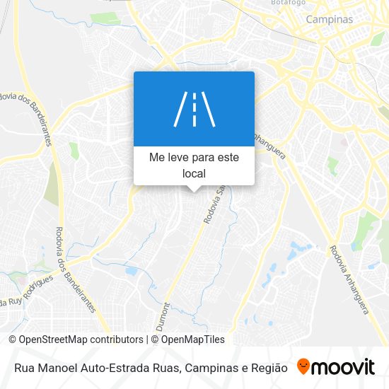 Rua Manoel Auto-Estrada Ruas mapa