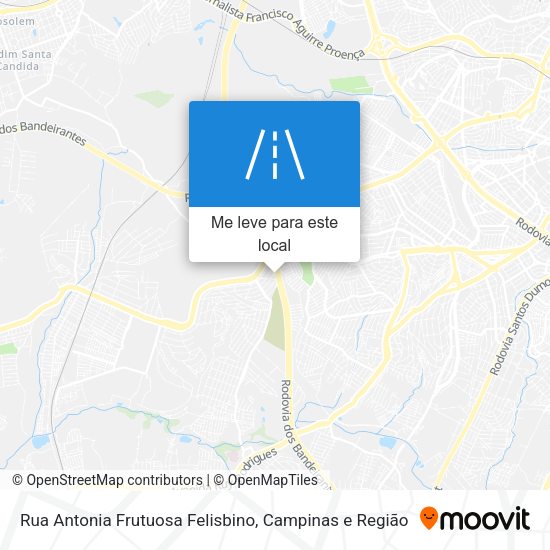 Rua Antonia Frutuosa Felisbino mapa