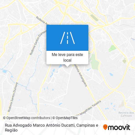 Rua Advogado Marco Antônio Ducatti mapa