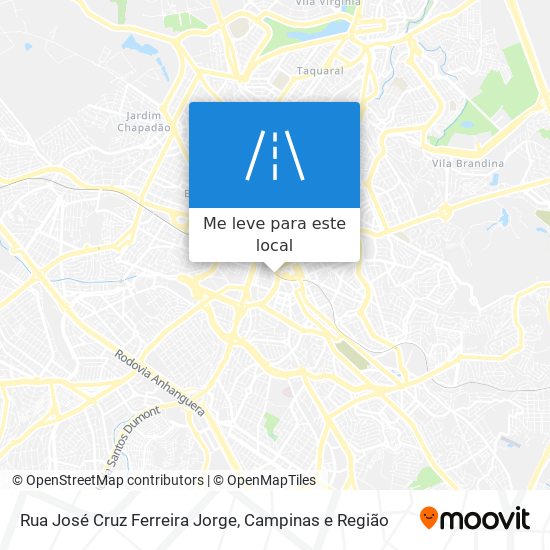 Rua José Cruz Ferreira Jorge mapa