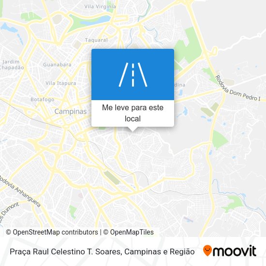 Praça Raul Celestino T. Soares mapa