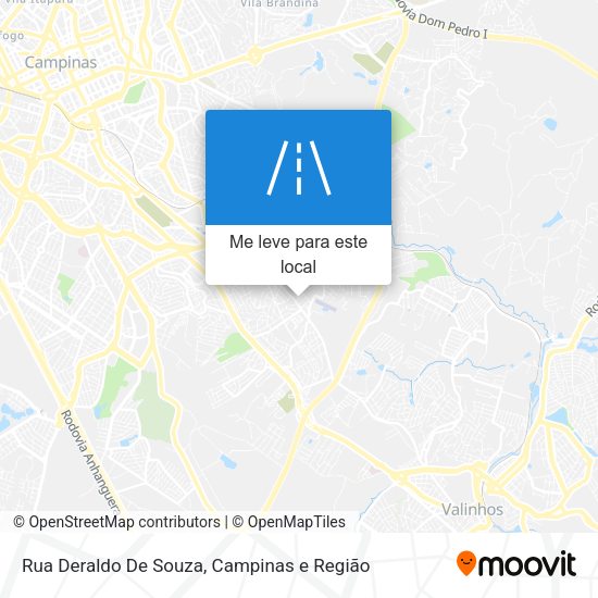 Rua Deraldo De Souza mapa
