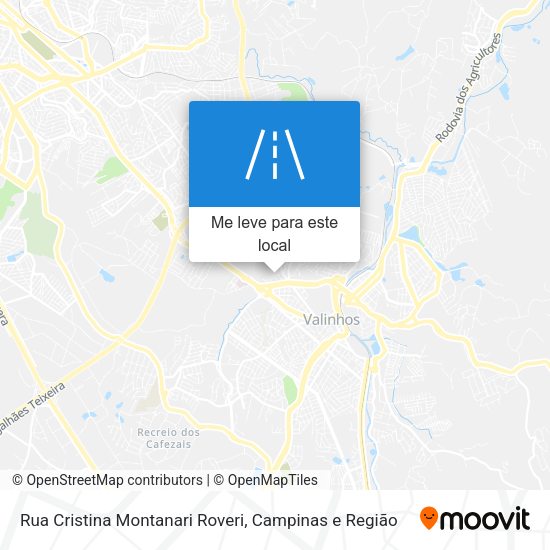 Rua Cristina Montanari Roveri mapa