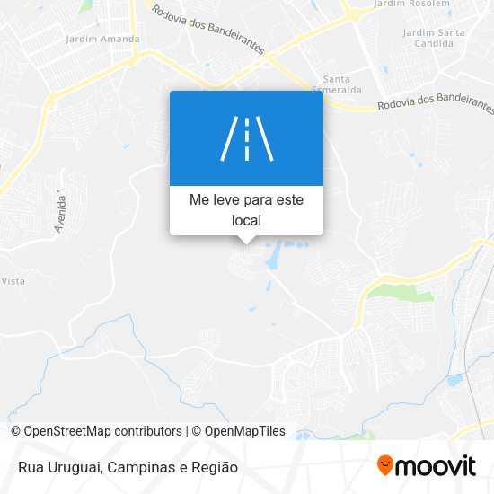 Rua Uruguai mapa