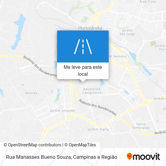 Rua Manasses Bueno Souza mapa