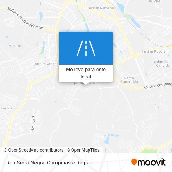 Rua Serra Negra mapa