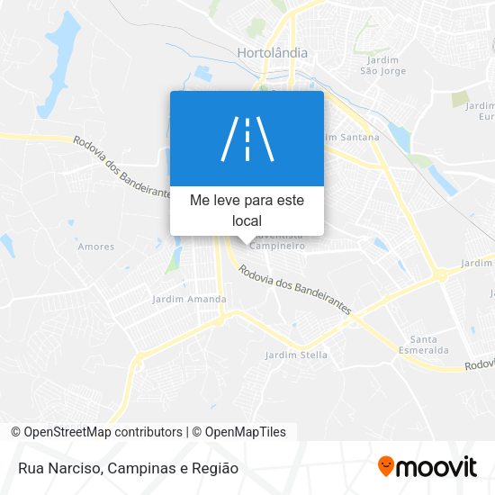 Rua Narciso mapa