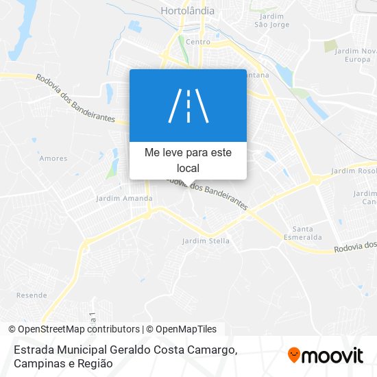 Estrada Municipal Geraldo Costa Camargo mapa