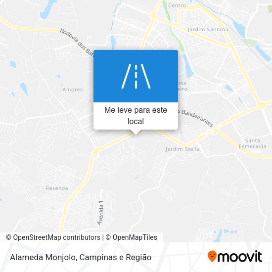 Alameda Monjolo mapa