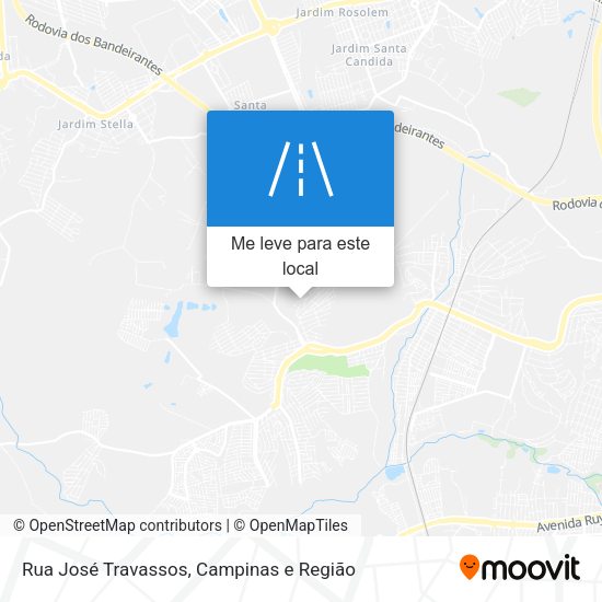 Rua José Travassos mapa