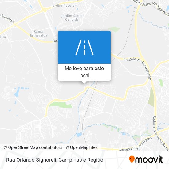 Rua Orlando Signoreli mapa