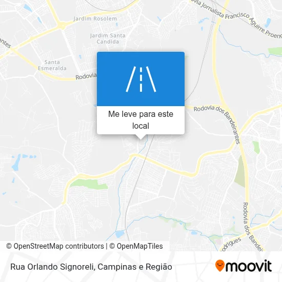 Rua Orlando Signoreli mapa