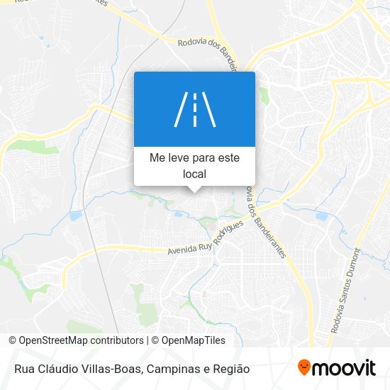 Rua Cláudio Villas-Boas mapa