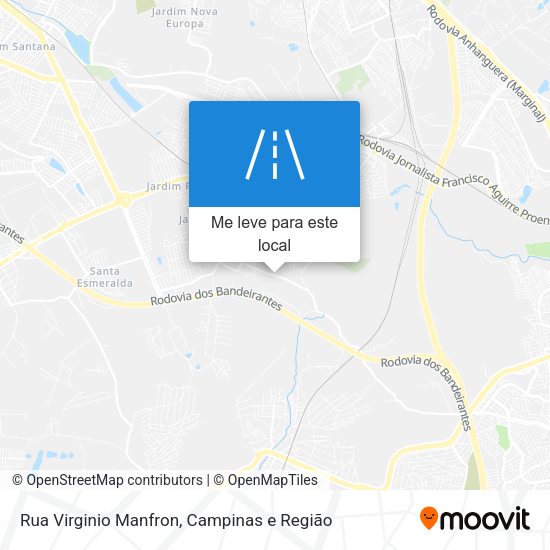 Rua Virginio Manfron mapa