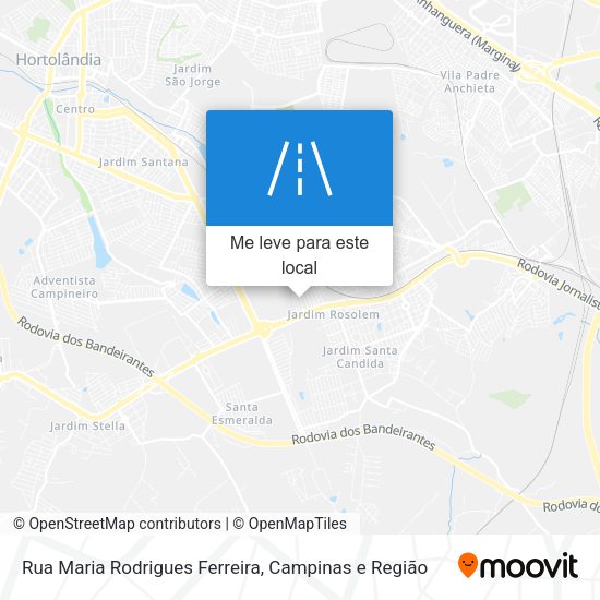 Rua Maria Rodrigues Ferreira mapa