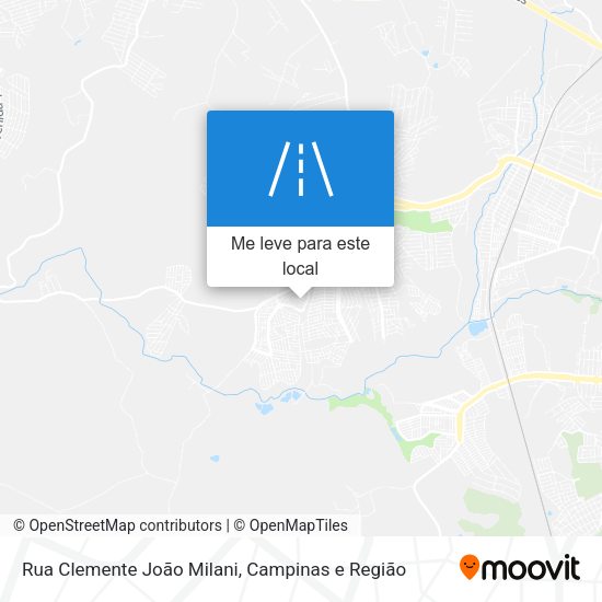 Rua Clemente João Milani mapa