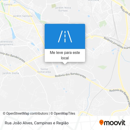 Rua João Alves mapa