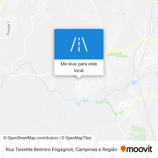 Rua Tenente Belmiro Fogagnoli mapa
