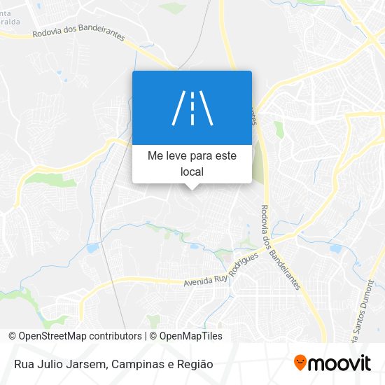 Rua Julio Jarsem mapa