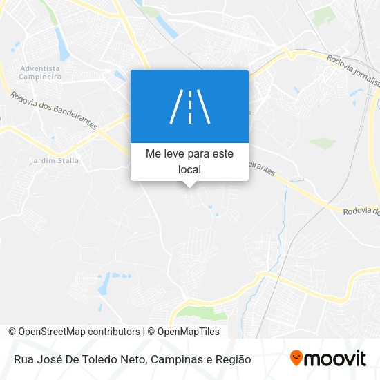 Rua José De Toledo Neto mapa