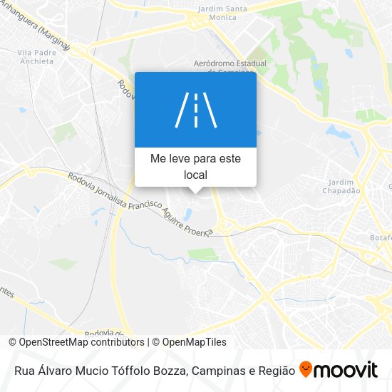 Rua Álvaro Mucio Tóffolo Bozza mapa
