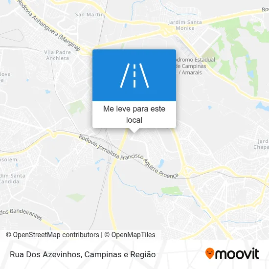 Rua Dos Azevinhos mapa