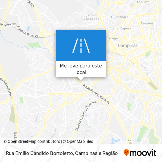 Rua Emilio Cândido Bortoletto mapa