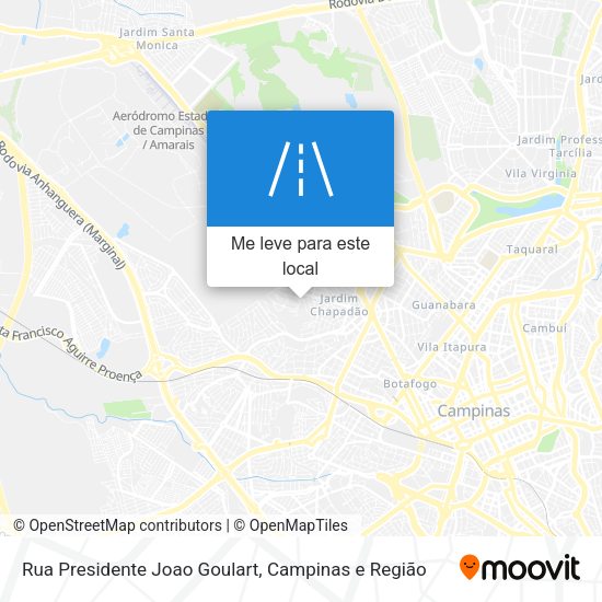 Rua Presidente Joao Goulart mapa