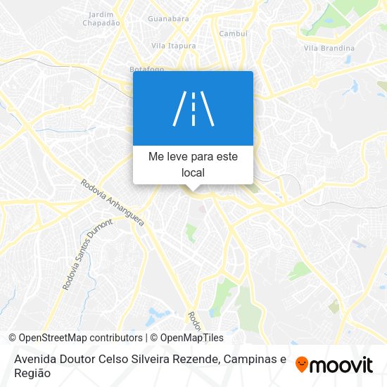 Avenida Doutor Celso Silveira Rezende mapa