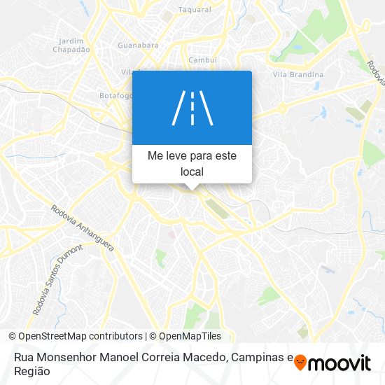 Rua Monsenhor Manoel Correia Macedo mapa