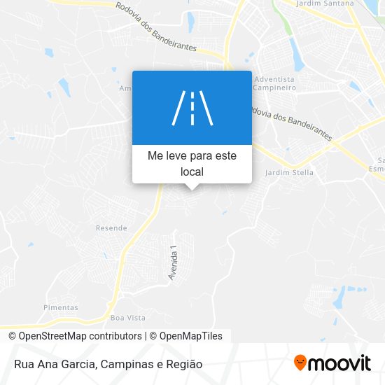 Rua Ana Garcia mapa