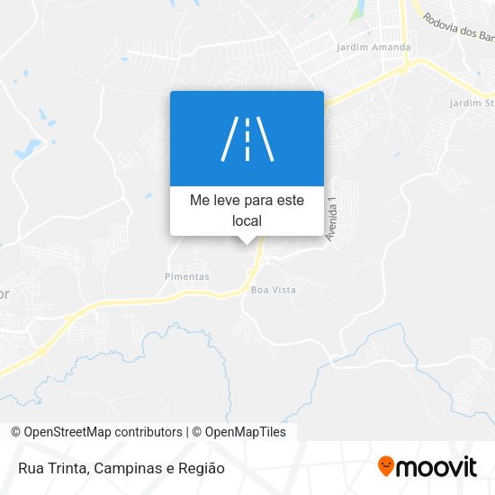 Rua Trinta mapa