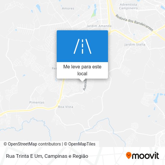 Rua Trinta E Um mapa