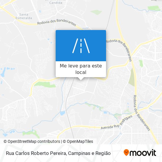 Rua Carlos Roberto Pereira mapa