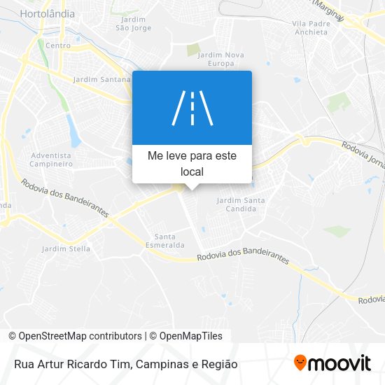 Rua Artur Ricardo Tim mapa