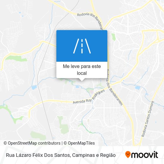 Rua Lázaro Félix Dos Santos mapa