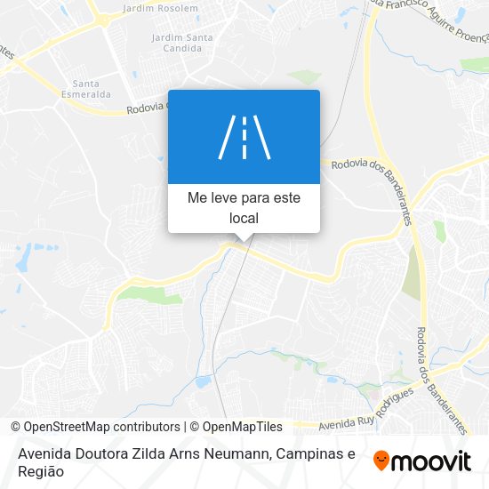 Avenida Doutora Zilda Arns Neumann mapa