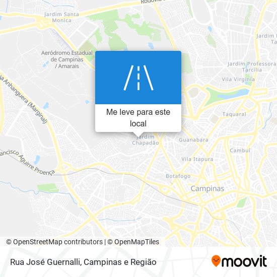 Rua José Guernalli mapa