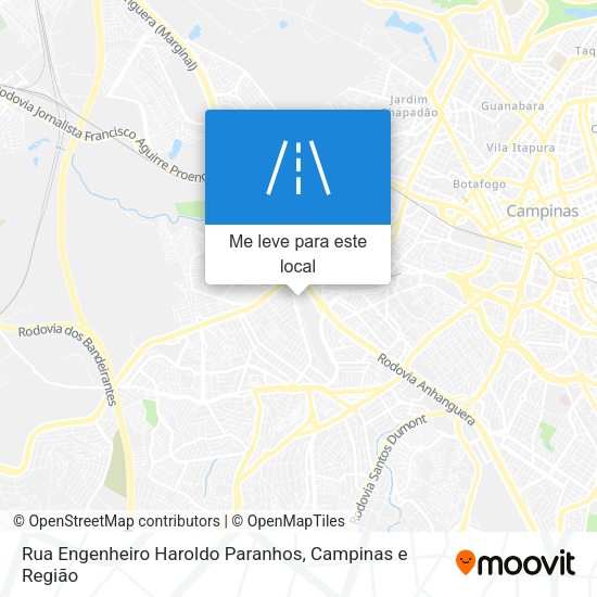 Rua Engenheiro Haroldo Paranhos mapa