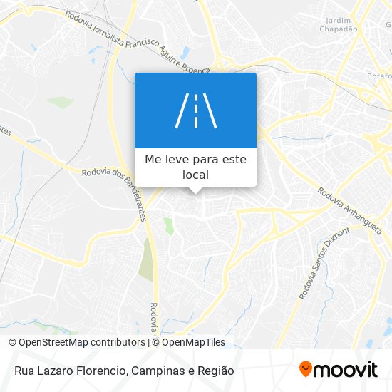 Rua Lazaro Florencio mapa