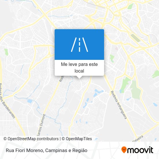 Rua Fiori Moreno mapa