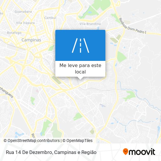 Rua 14 De Dezembro mapa