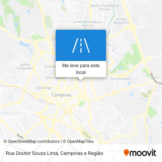 Rua Doutor Souza Lima mapa