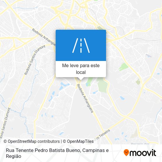 Rua Tenente Pedro Batista Bueno mapa